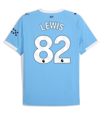 Manchester City Rico Lewis #82 Hemmatröja 2025-26 Kortärmad